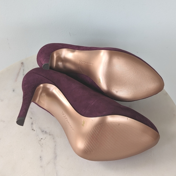 BCBGeneration Priyah Burgundy Suede Leather Heeled Bootie - Picture 11 of 12